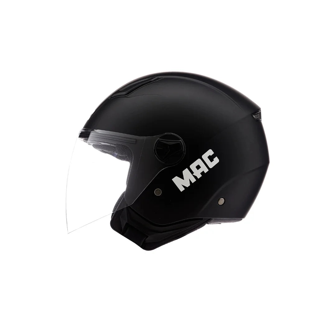Casco MAC Beat Solid Matt Black Abierto
