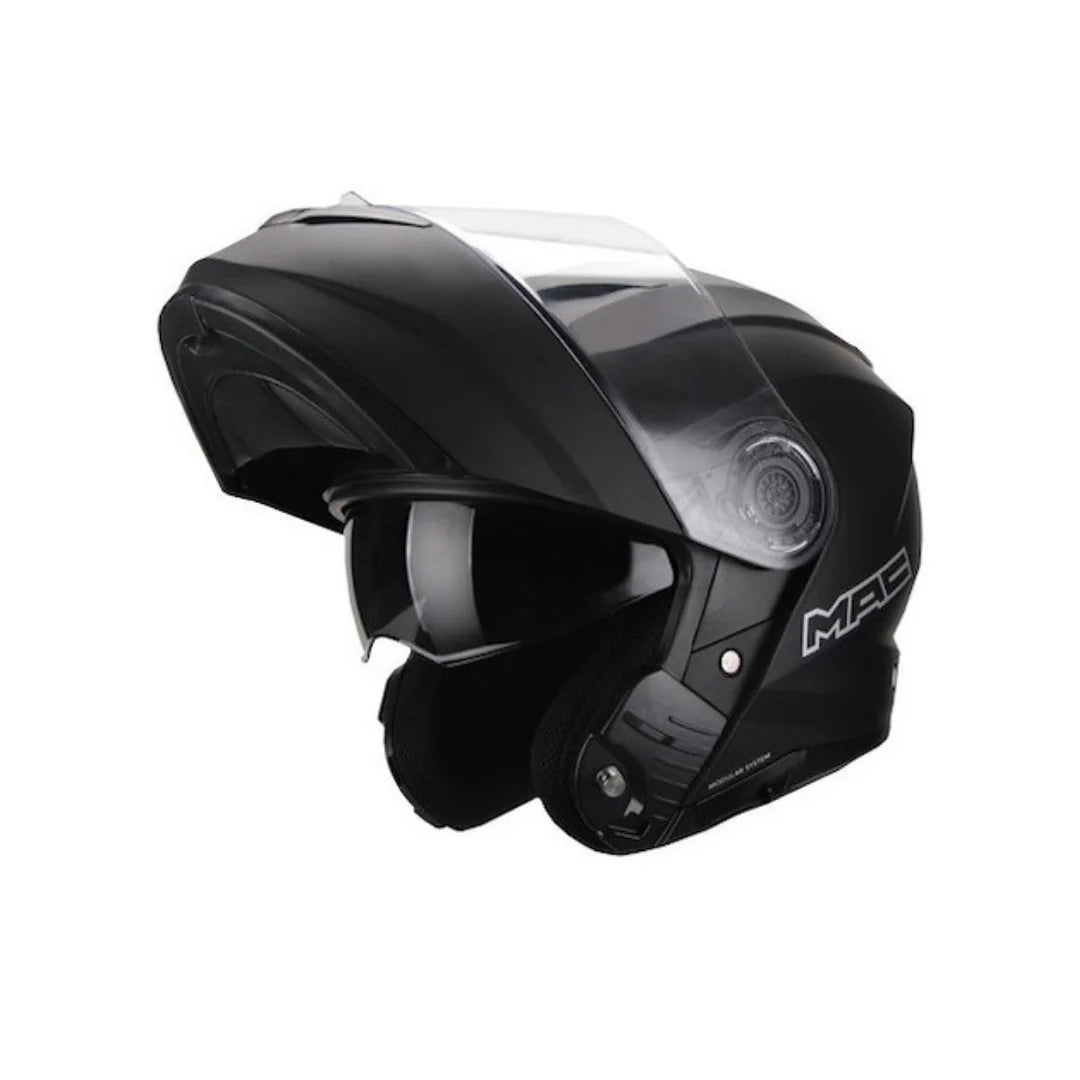 Casco MAC Rock Solid MATT BLACK Rebatible
