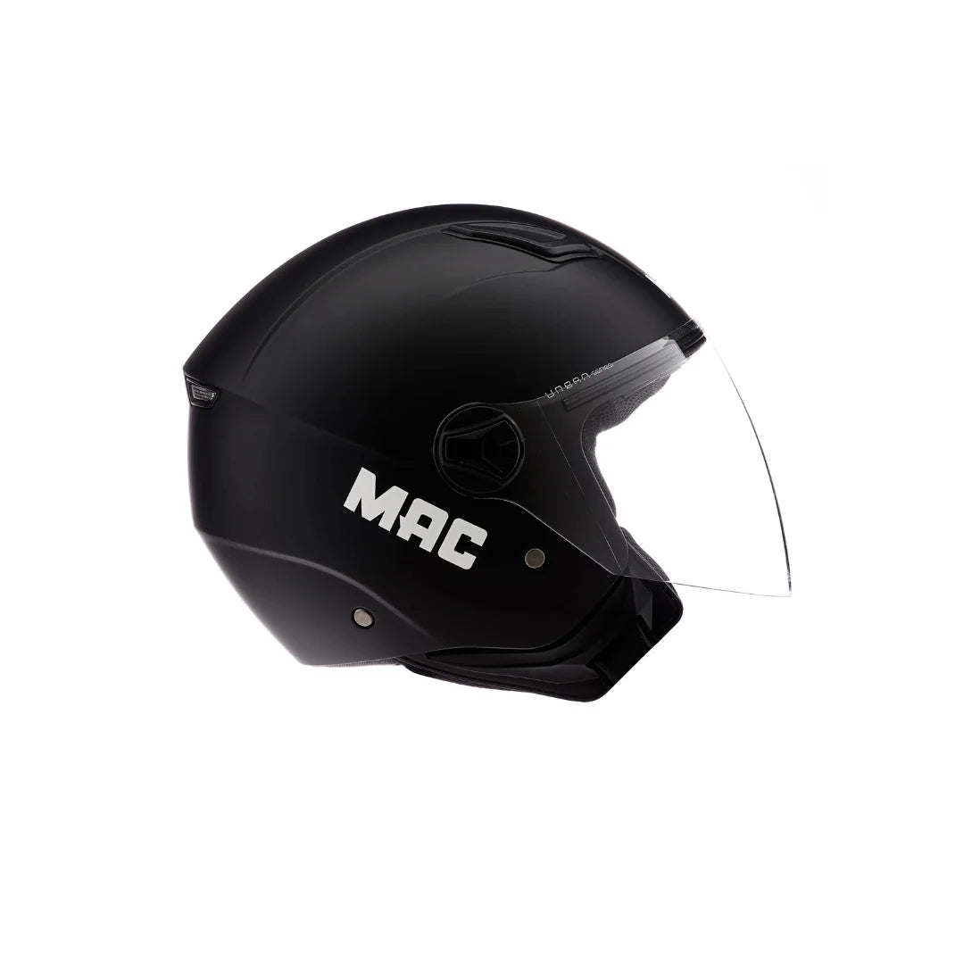 Casco MAC Beat Solid Matt Black Abierto