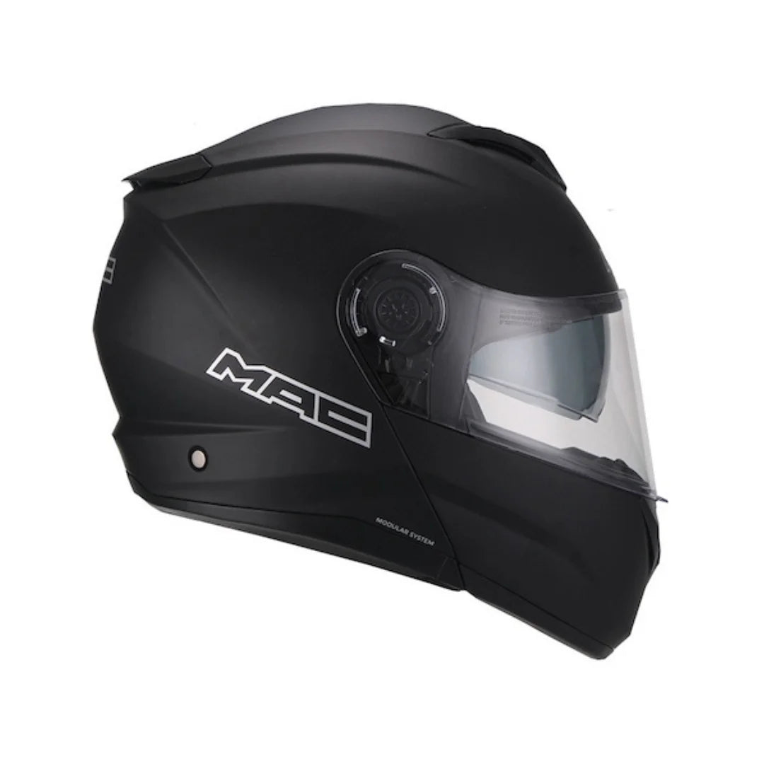 Casco MAC Rock Solid MATT BLACK Rebatible