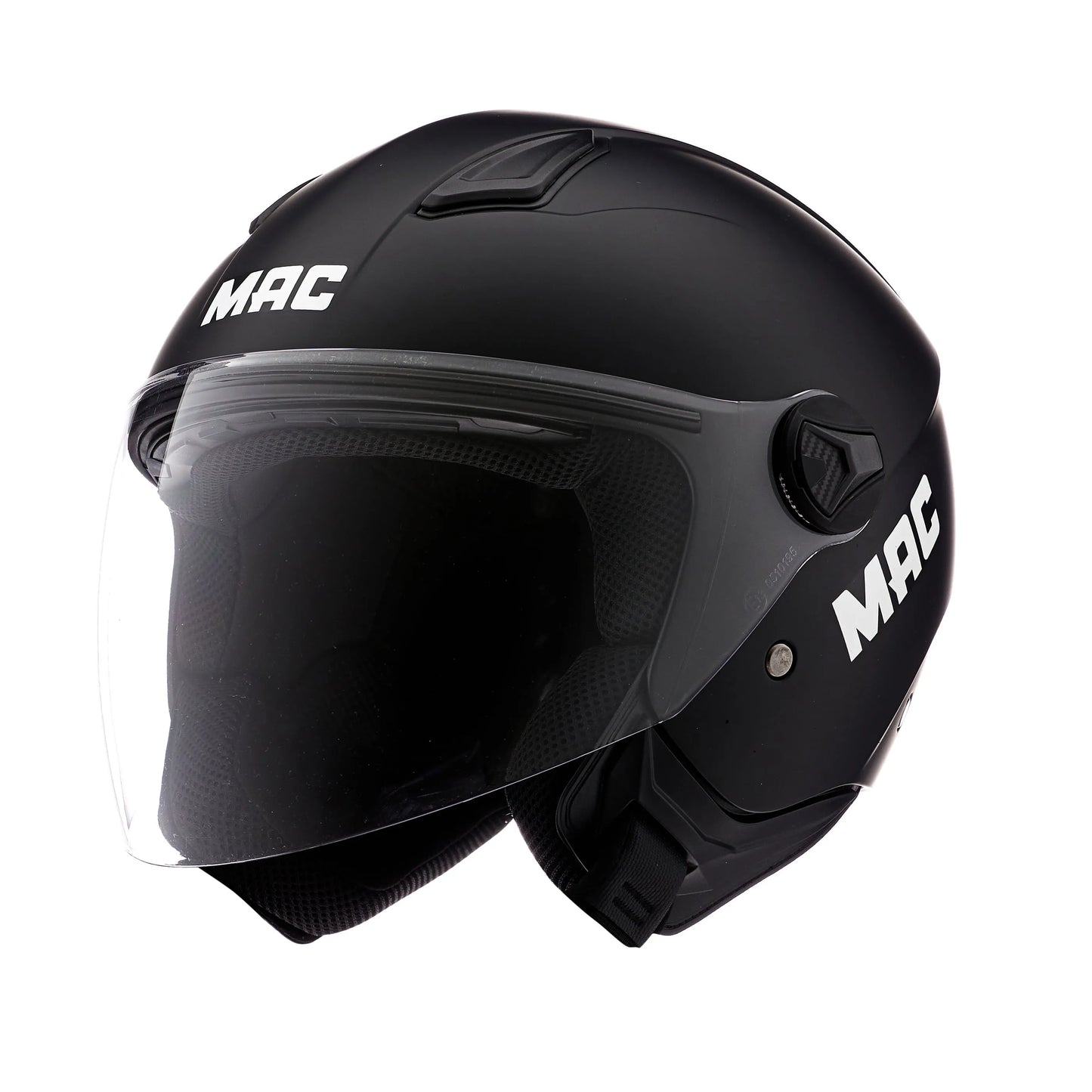 Casco MAC Beat Solid Matt Black Abierto