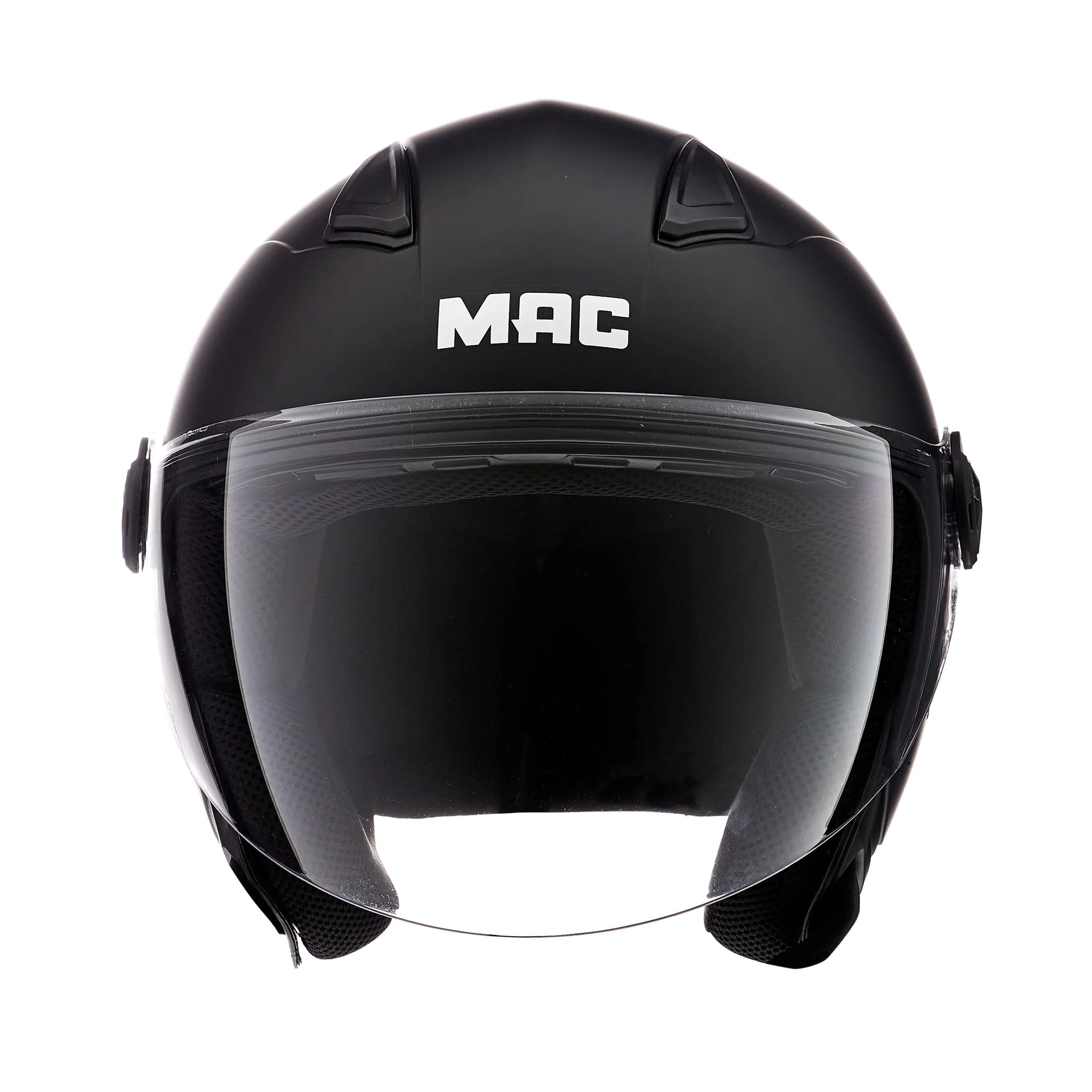 Casco MAC Beat Solid Matt Black Abierto