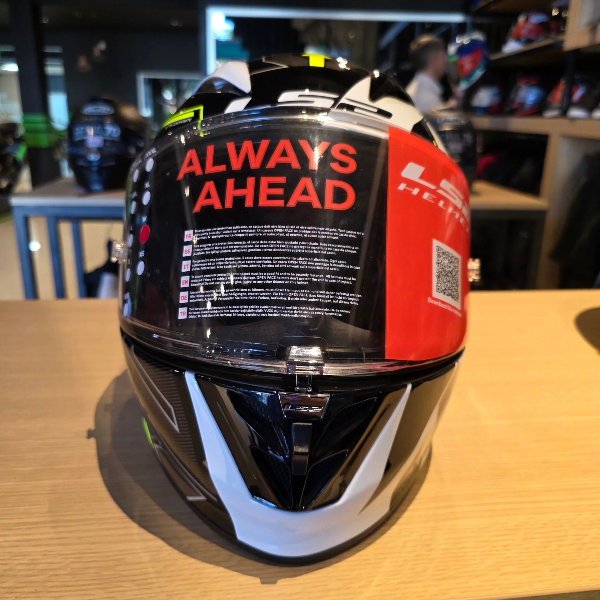 Casco Ls2  Arrow R Evo Techno Blanco Negro 3 1 alta resolución